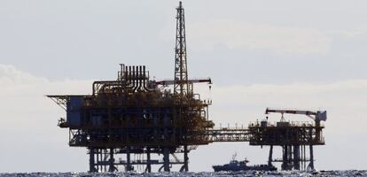 La plataforma del almacén subterráneo de gas natural del Proyecto Castor.