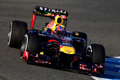 Mark Webber, durante la sesión de entrenamientos.