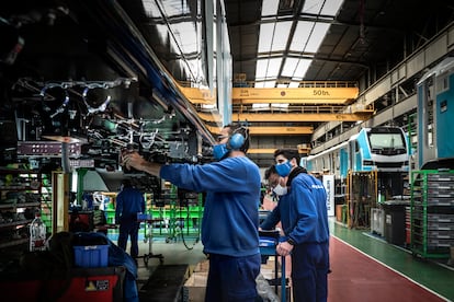 Trabajadores de Stadler.