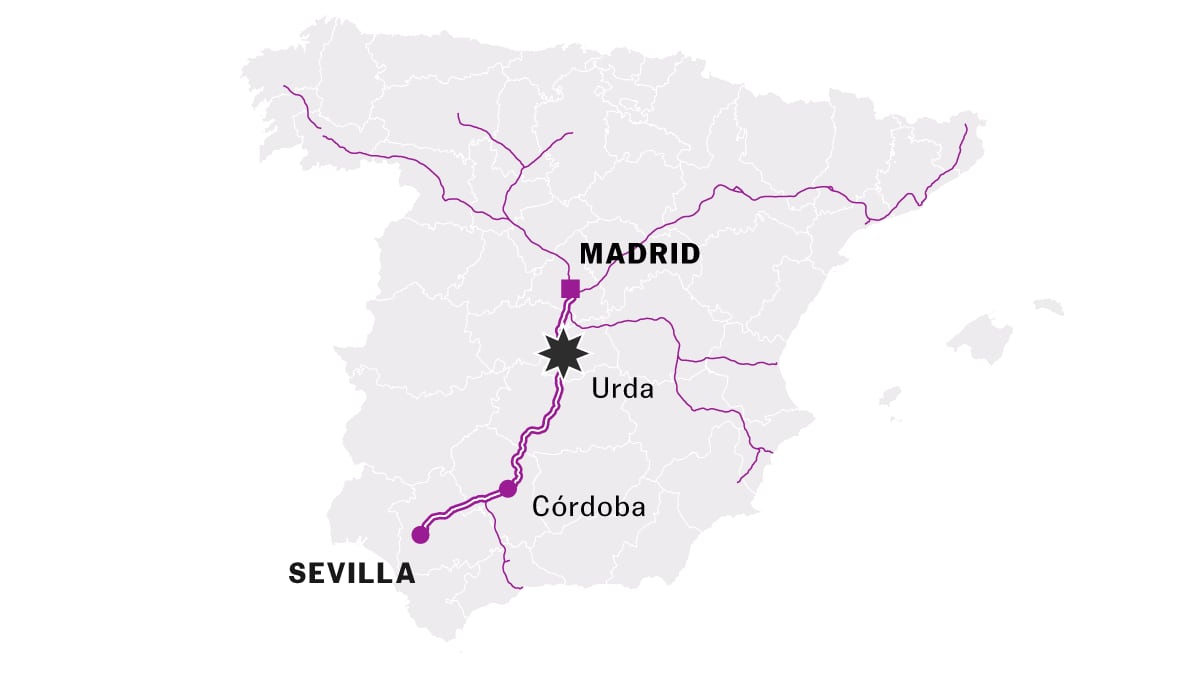 Where was the crash? Maps and first data of the train accident in Toledo