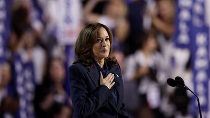 Kamala Harris acepta la nominación demócrata en la noche de este jueves en Chicago.