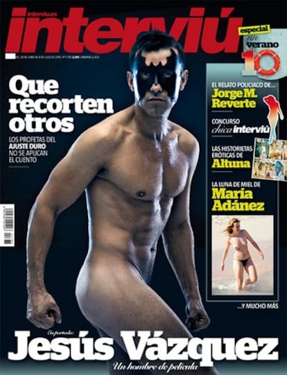 Jesús Vázquez, en la portada de 'Interviú'.