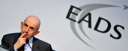 El presidente de EADS, Louis Gallois, durante la presentación de resultados ayer en Múnich.
