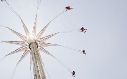 Sillas voladoras en Coney Island, en Nueva York. 