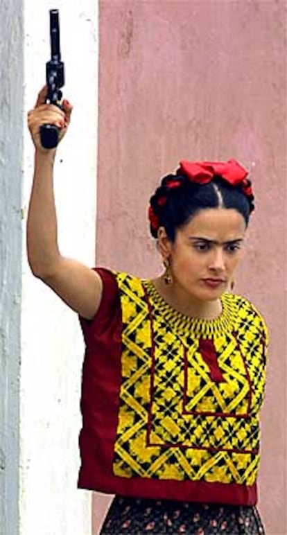 La actriz mexicana Salma Hayek, en su papel de Frida Kahlo.