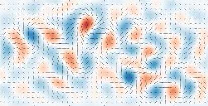 Las ondas gravitacionales generan un leve pero claro patrón de giro en la polarización de la radiación de fondo que ha captado el telescopio BICEP2.