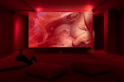 El vídeo 'Four For See Beauties' (2022), de Laure Prouvost, en La Casa Encendida de Madrid.