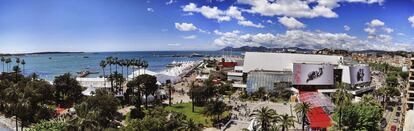 Vista panorámica del Palais des Festivals en Cannes.
