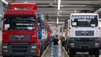 Interior de una planta del fabricante de camiones MAN en Alemania.