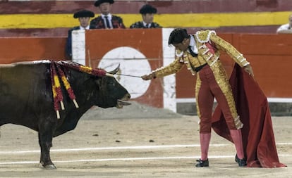 El diestro Francisco Rivera Paquirri durante una corrida de toros en Palma de Mallorca, en agosto pasado.