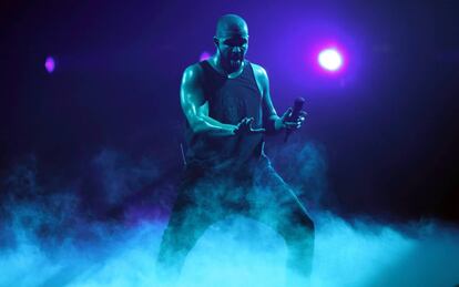 Drake actúa en el O2 Arena el pasado 10 de marzo, en Londres.