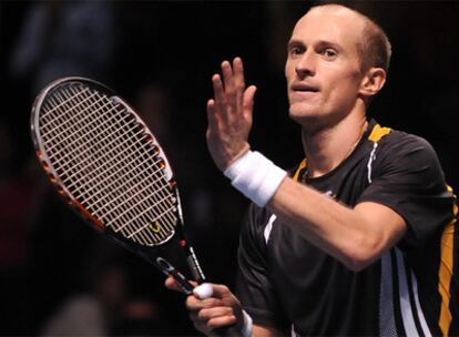 Davydenko, durante el partido