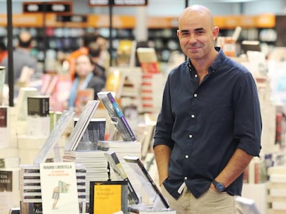 Eduardo Sacheri, en la Feria internacional del Libro de Guadalajara.
