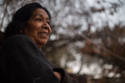 María Catalina Acosta en su casa del Estado de México.