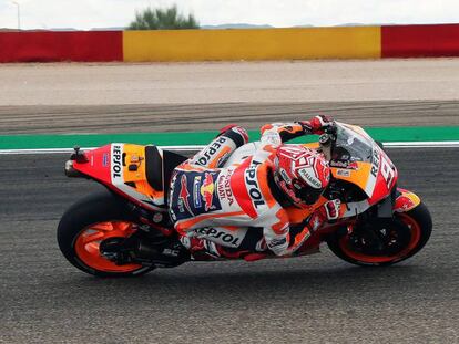 Márquez, durante la carrera.