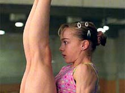 Elena Gómez, en plena acción.