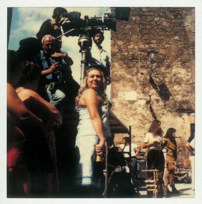 Larissa Tarkovsky, durante el primer día de rodaje de ‘Nostalgia’, septiembre, 1982