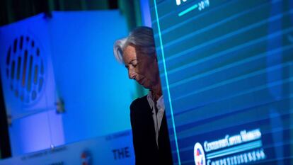 Christine Lagarde en un evento de la Cámara de Comercio de EE UU