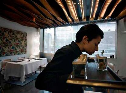 Comedor del restaurante Icho, en Barcelona. El proyecto de diseño interior es de Esteban Torradas.