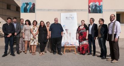 Elenco de 'Aida', ópera que abre la temporada del Teatro de la Maestranza.