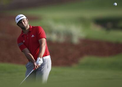 Jon Rahm, en noviembre, en el torneo de Dubai, donde logró la victoria.