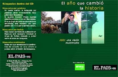 Contenido del CD-ROM <b></b><i>El año que cambió la historia: 2001, una visión multimedia.</i>