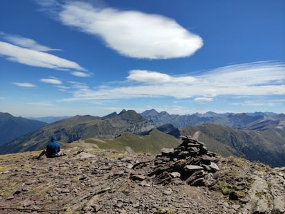 Vista del valle de Pinarra durante la caminata al Puerto Viejo de Bielsa.