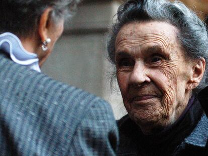 Leonora Carrington y Elena Poniatowska, fotografiadas en México en 2009.