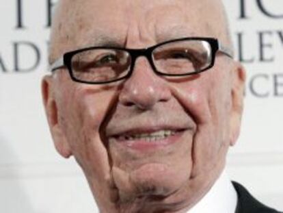 Rupert Murdoch en la entrega de los 42 Premios Emmy Internacionales en Nueva York el 24 de noviembre.