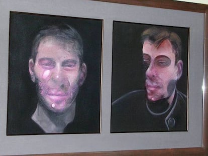 Dos de las obras de Francis Bacon robadas en Madrid.