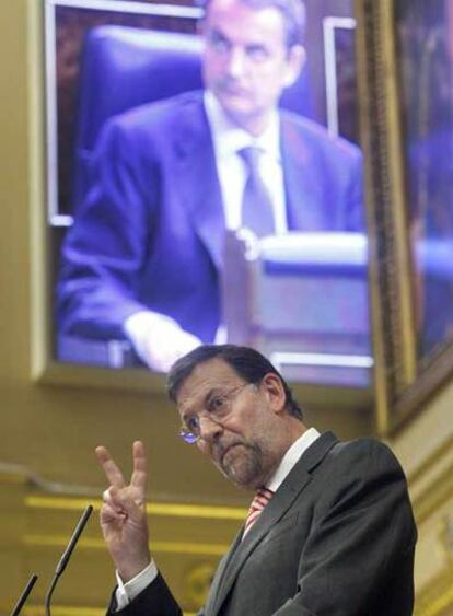 Mariano Rajoy, durante una de sus intervenciones.