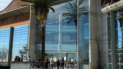 Fachada de la Escuela Judicial en Barcelona.