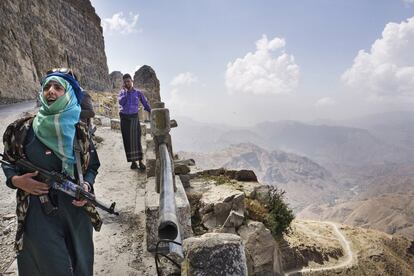 Hajjah, Yemen, noviembre de 2017. Ahmatullah Hassan Saad es el primer ministro de un consejo de gobierno infantil de 33 miembros.