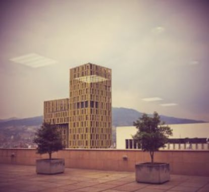 Los altos de la plaza de La Alpujarra, en Medell&iacute;n (Colombia)