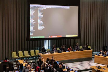 Votación ONU mujeres Irán