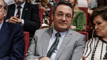 El fiscal General del Estado, Álvaro García Ortiz, durante la entrega de los XIX Premios anuales del Observatorio contra la Violencia Doméstica y de Género, este lunes.