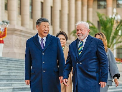 Xi Jinping y Lula da Silva, durante su encuentro en Pekín.