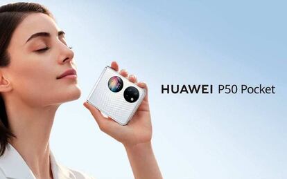 Publicidad del Huawei P50 Pocket