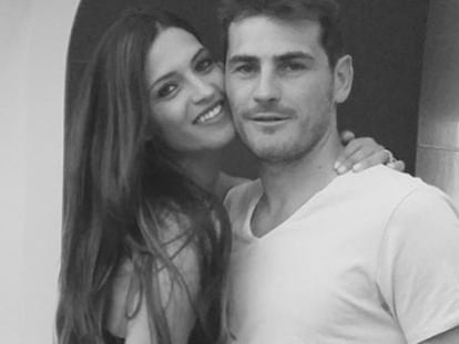 Foto de Iker Casillas y Sara Carbonero publicada en el blog de la periodista