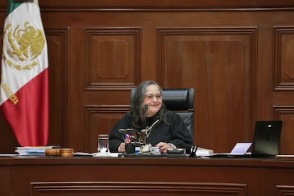 Norma Piña en la Suprema Corte de Justicia de la Nación, en noviembre de 2024.
