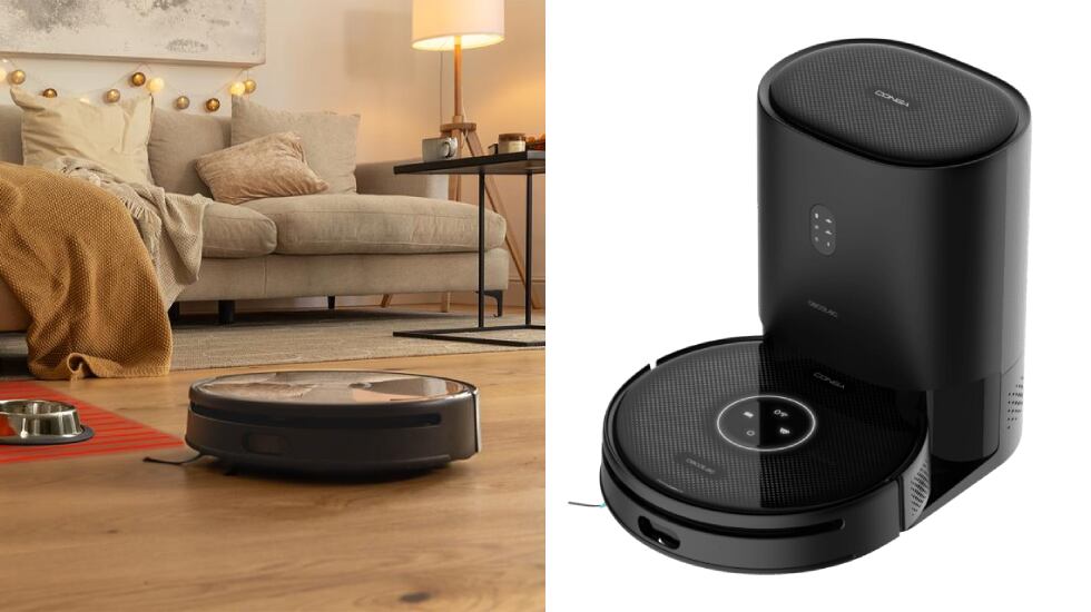 Robot aspirador y friegasuelos con 240 minutos de autonomía.