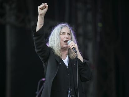 La cantante Patti Smith, en un momento del concierto.