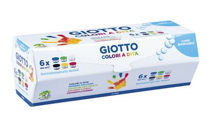 Juego de pintura de dedos para niños y niñas de Giotto