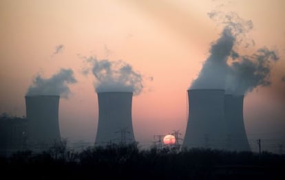 Central eléctrica en la provincia de Hebei.