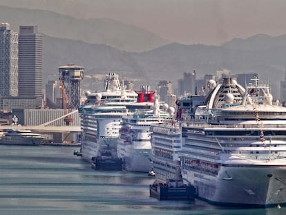 Puerto de cruceros de Barcelona.