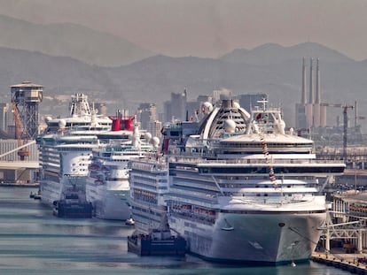 Puerto de cruceros de Barcelona cambio climático