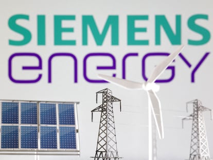 Un cartel de Siemens Energy