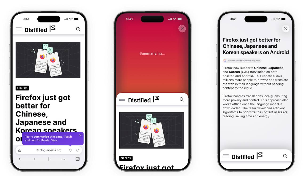 Firefox en iPhone