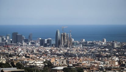 Barcelona, desde el mirador de la Carretera de Vallvidera.