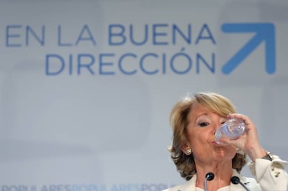 Esperanza Aguirre en una foto de archivo